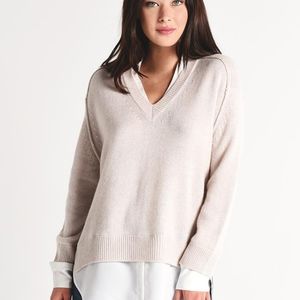 Brochu Walker V Neck Layered Sweater